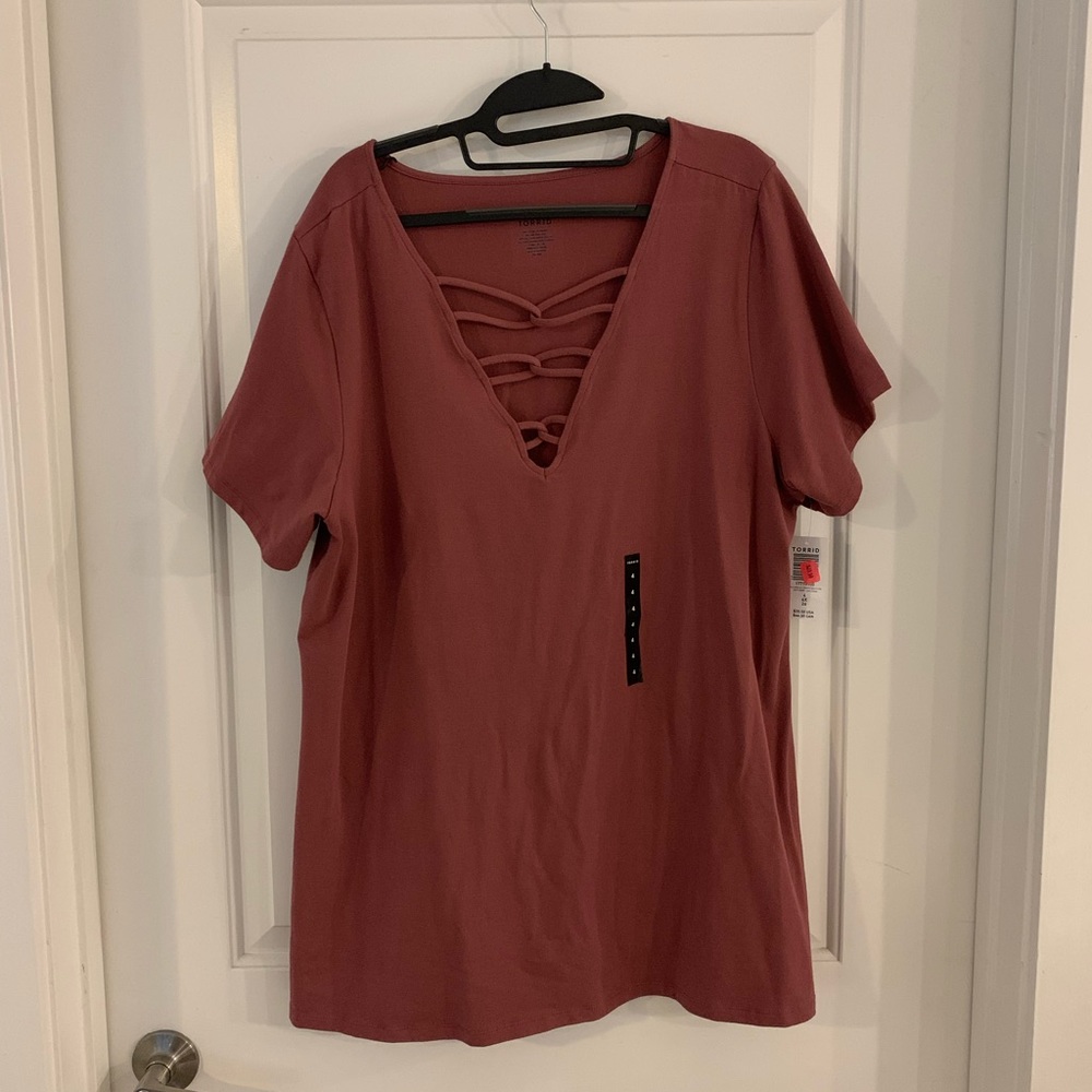 Torrid Pink Tunic tee